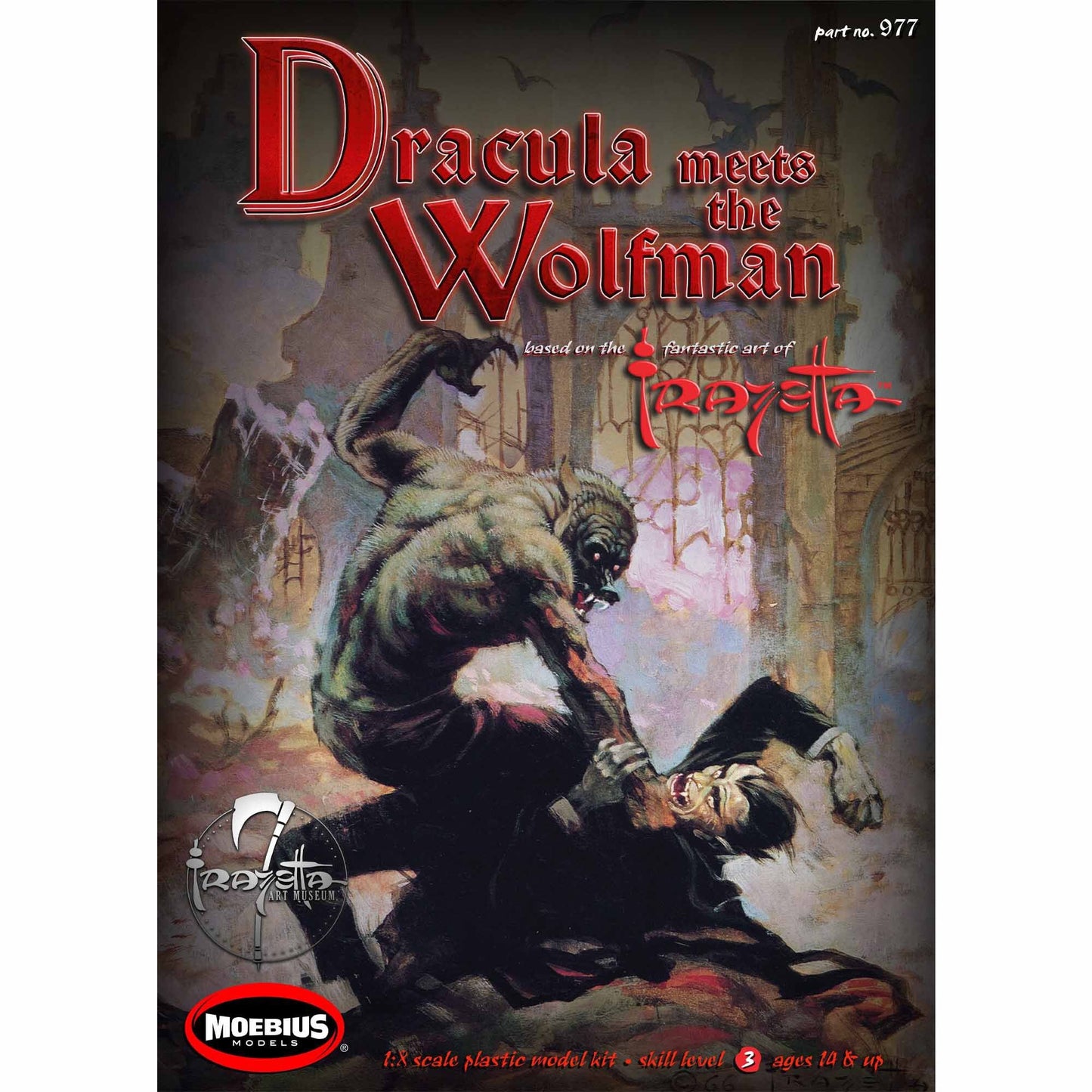 1/8th Scale Frazetta Dracula Meets the Wolfman