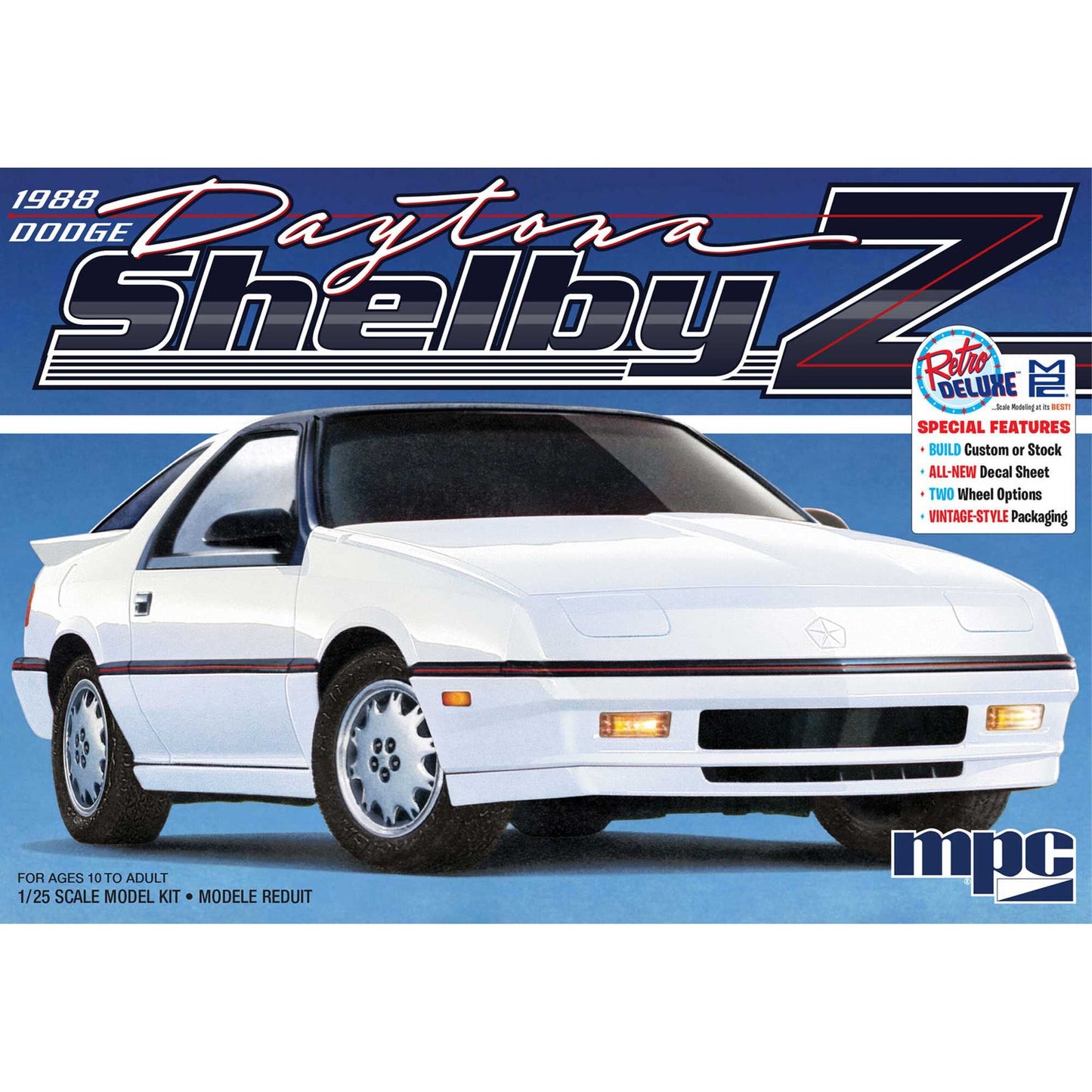 1988 Dodge Shelby Daytona Plastic Model Kit (MPC1009)