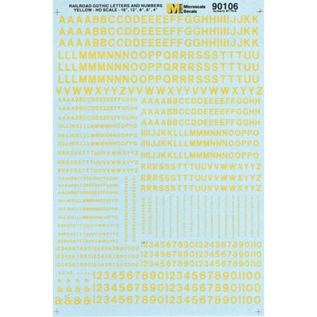 Alphabets & Numbers - Railroad G (MSI90106)