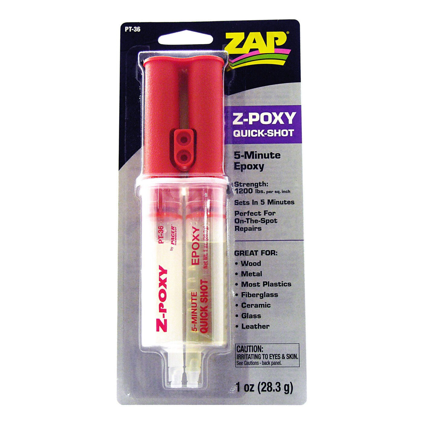 Z-Poxy 5-Minute Quick Shot Epoxy 1 oz (PAAPT36)
