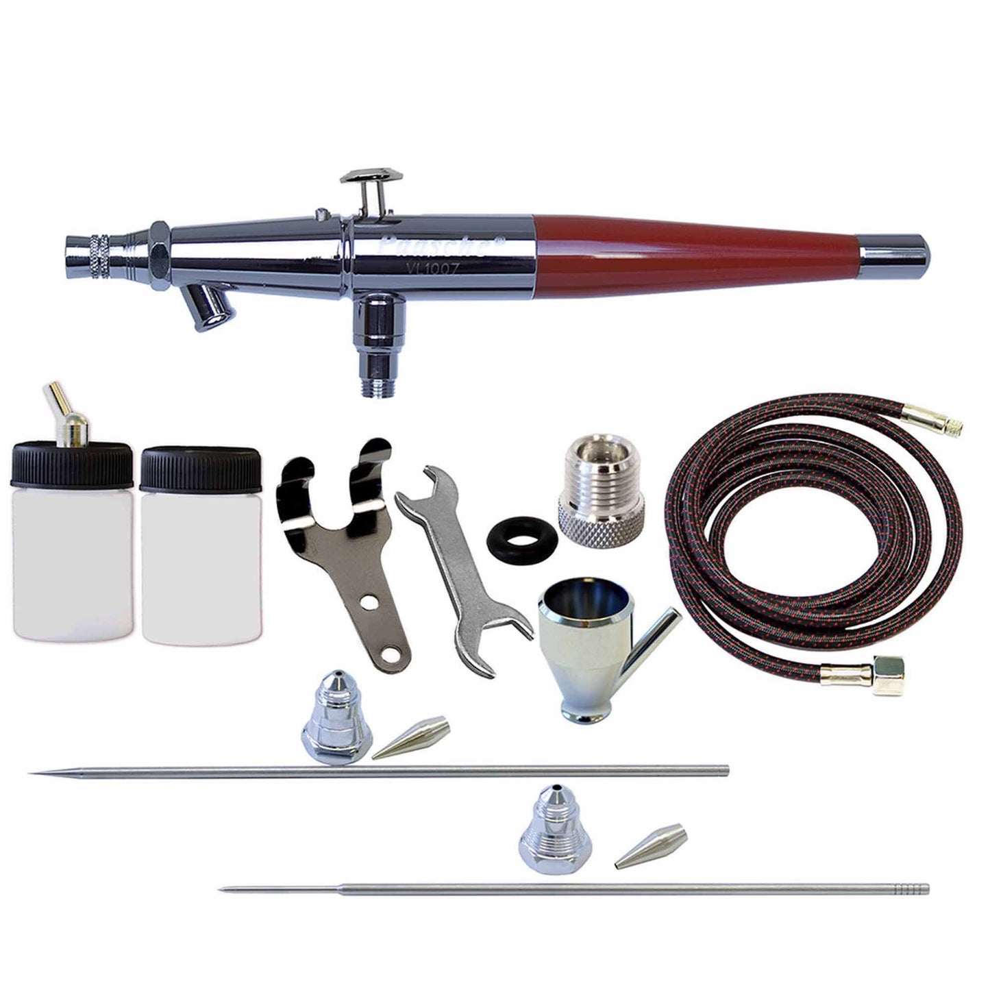 Double Action Airbrush Set with .55, .75, and 1.05mm Heads (PASVL3AS)