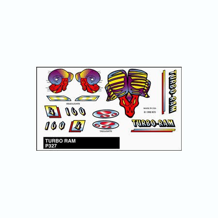 Stick-On Decals for Turbo Ram (PIN327)
