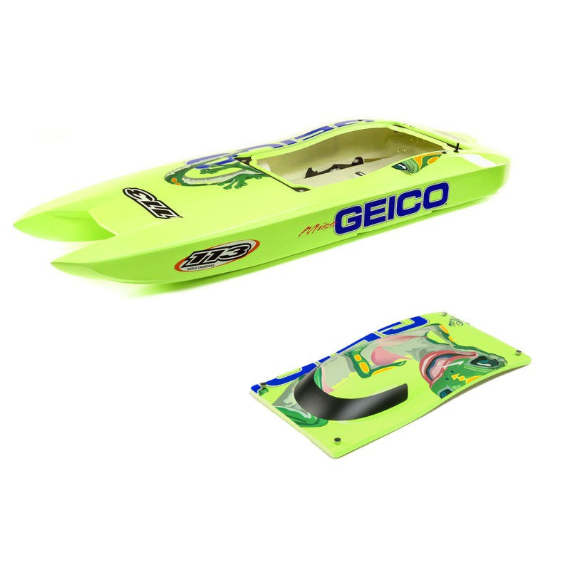 Hull and Canopy Set for Miss Geico 36 RC Boat (PRB281120)