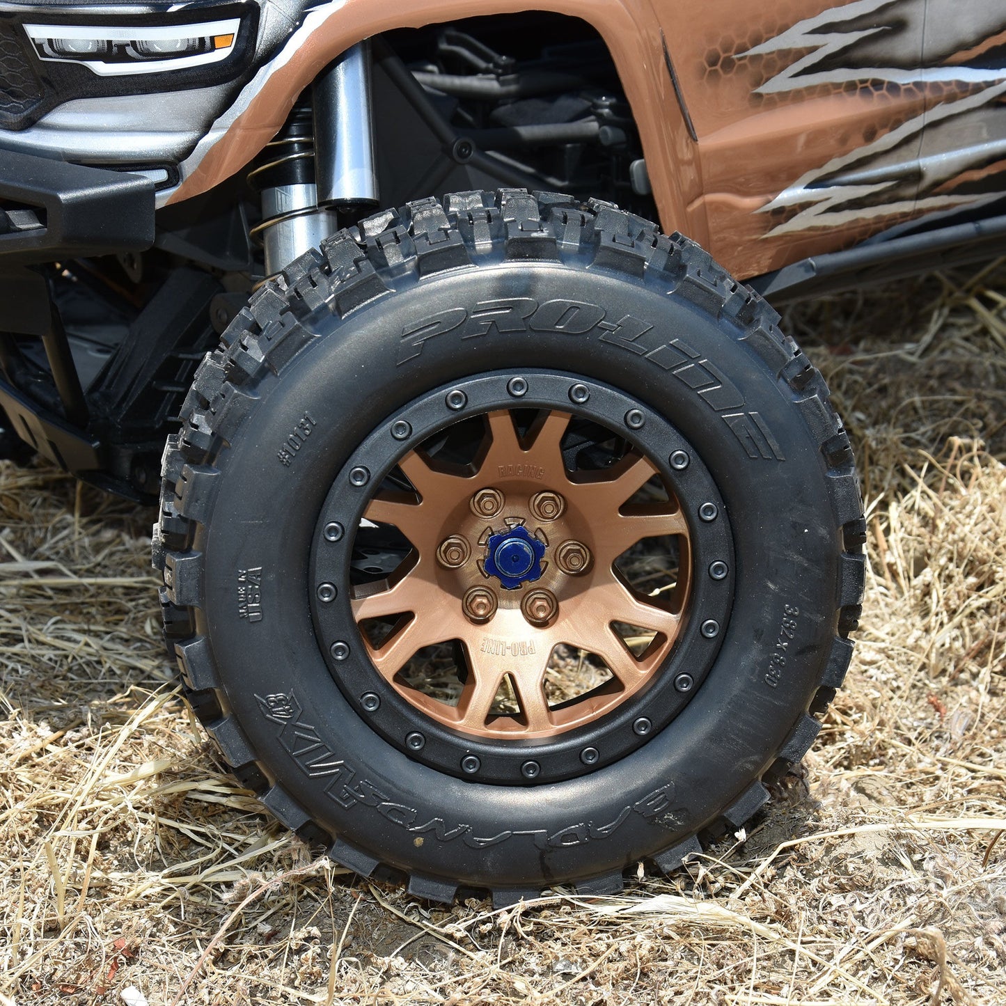 Limited Edition Badlands MX43 Pro-Loc F/R Mounted 24mm Bronze/Black Impulse (2) for X-Maxx (PRO1013115)