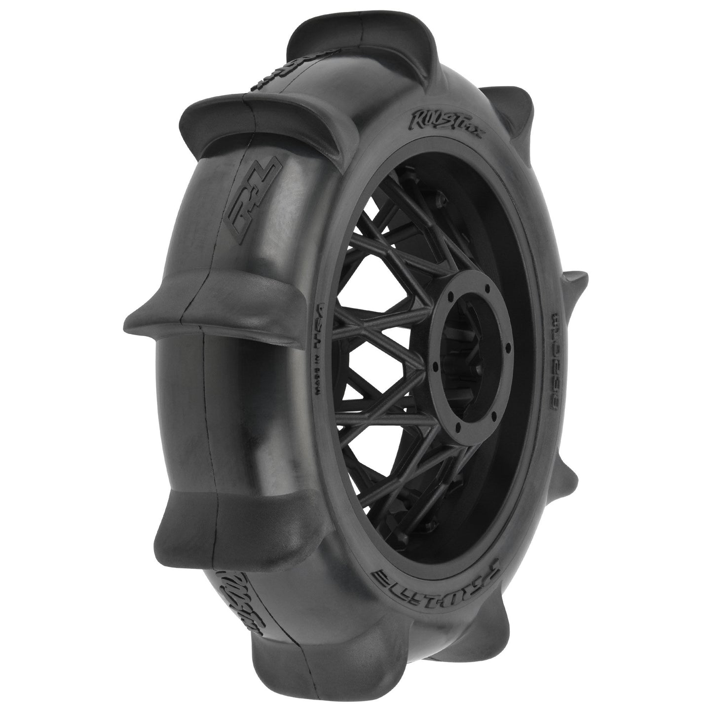 Roost MX Sand/Snow Paddle Premounted Rear Tire with Black Wheel for 1/4 Promoto-MX (PRO1023810)_1