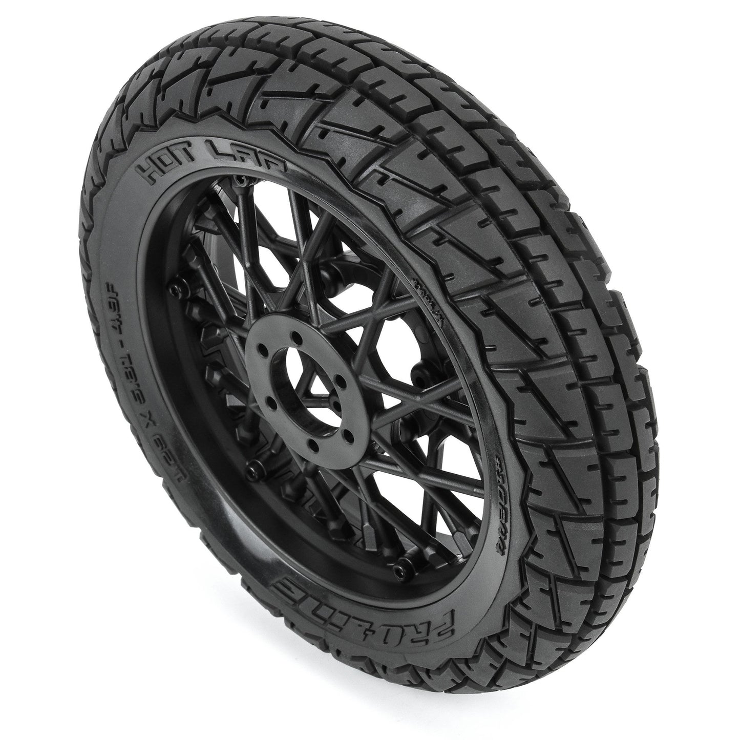 Hot Lap S3 Compound Premounted Front Tire with Black Supermoto Wheel for Promoto-MX (PRO1024410)_5