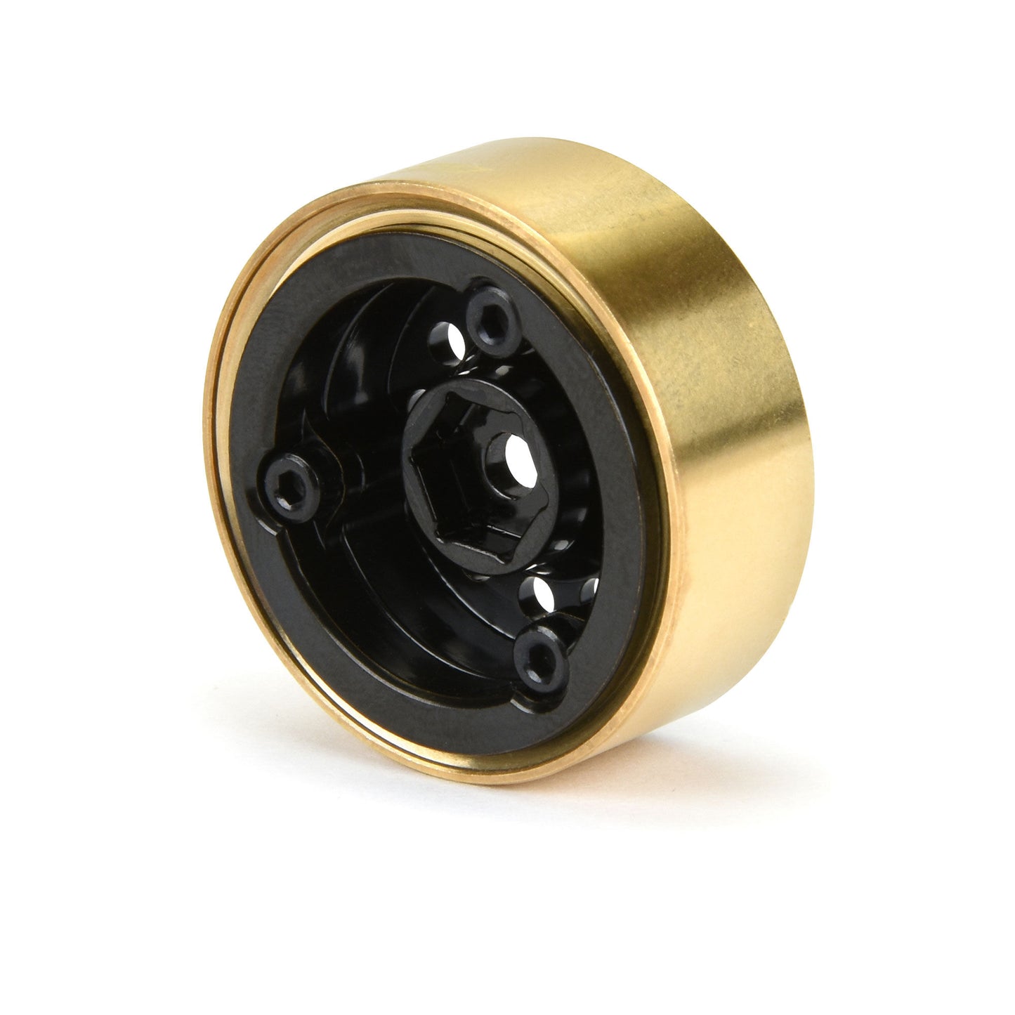 1.0" Rock Shooter Black Brass Wheels with 7mm Hexes for 1/24 Rock Crawler (2) (PRO281200)_6