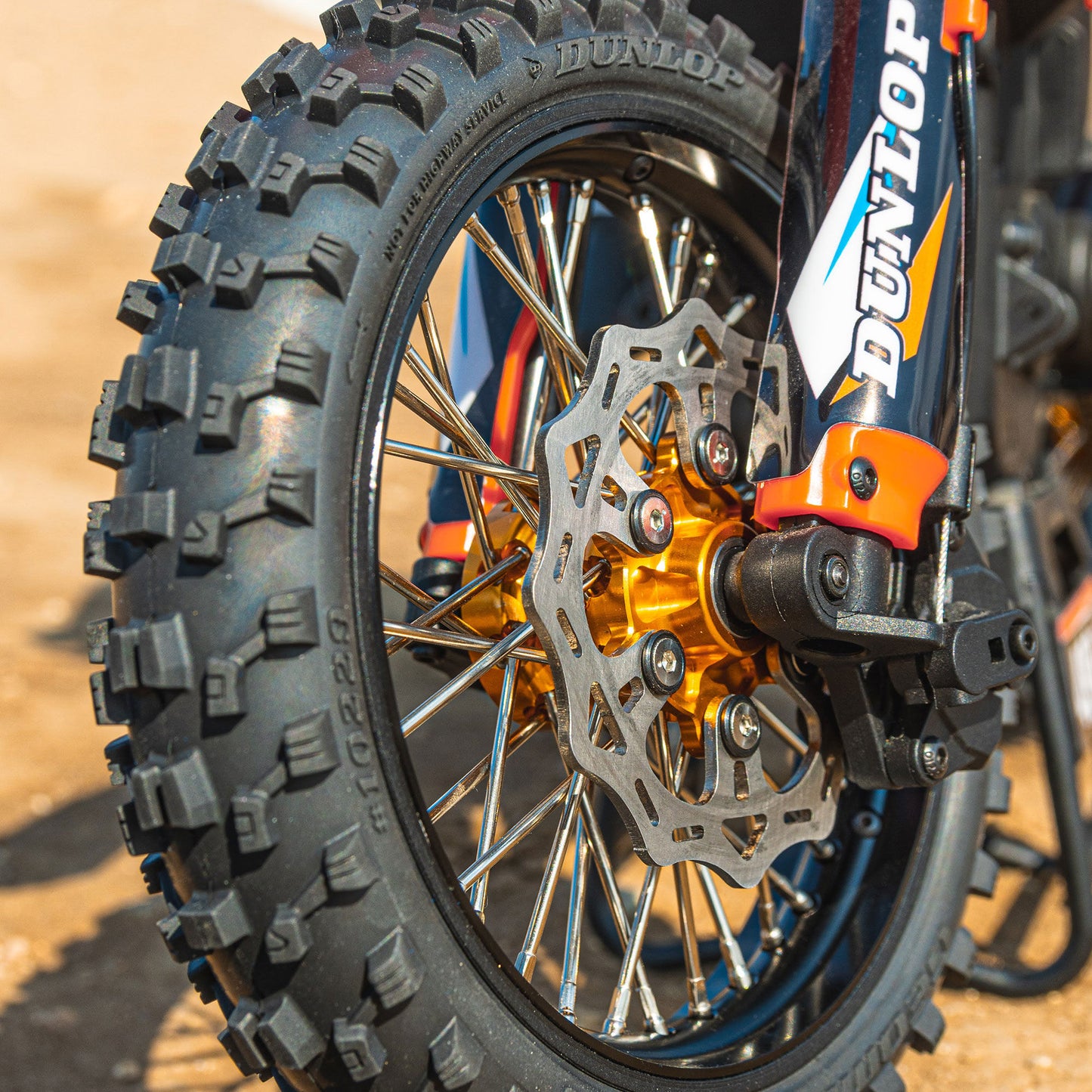 Aluminum Pro-Spec Gold Front Hub for 1/4 Promoto-MX (PRO283604)_2