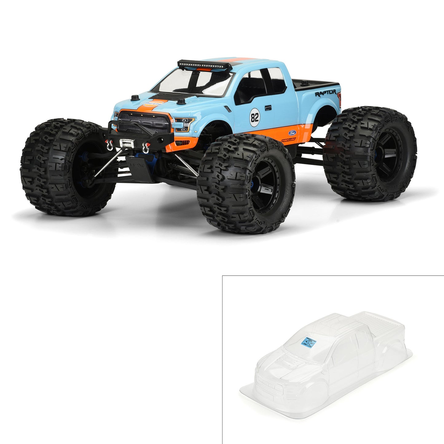 2017 Ford F-150 Raptor Clear Body for Revo 3.3/E-Revo/Summit/T-Maxx 3.3/E-Maxx (PRO346800)_1