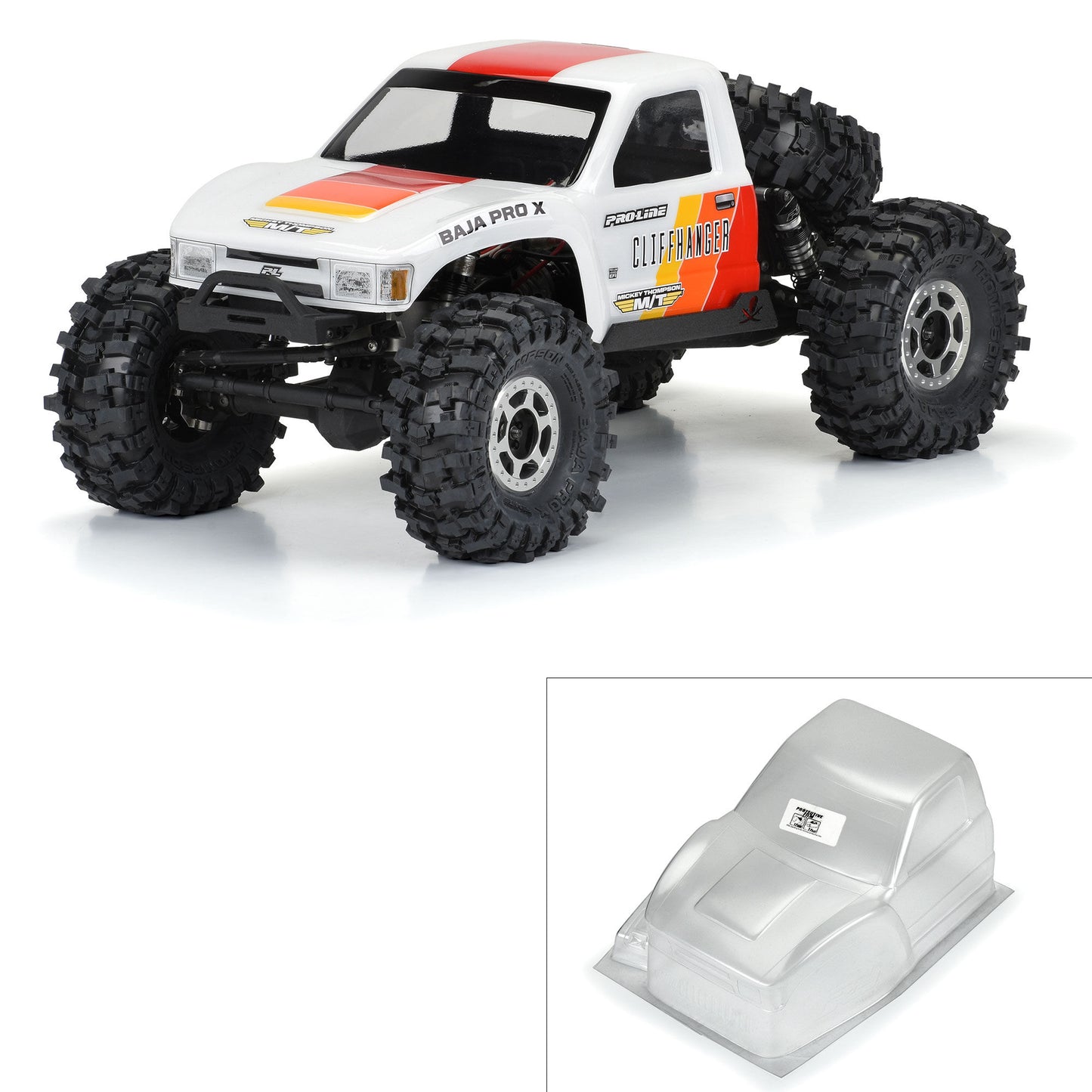 Cliffhanger HP Cab-Only Clear Body with 12.3" Wheelbase for 1/10 Rock Crawler (PRO361500)_1