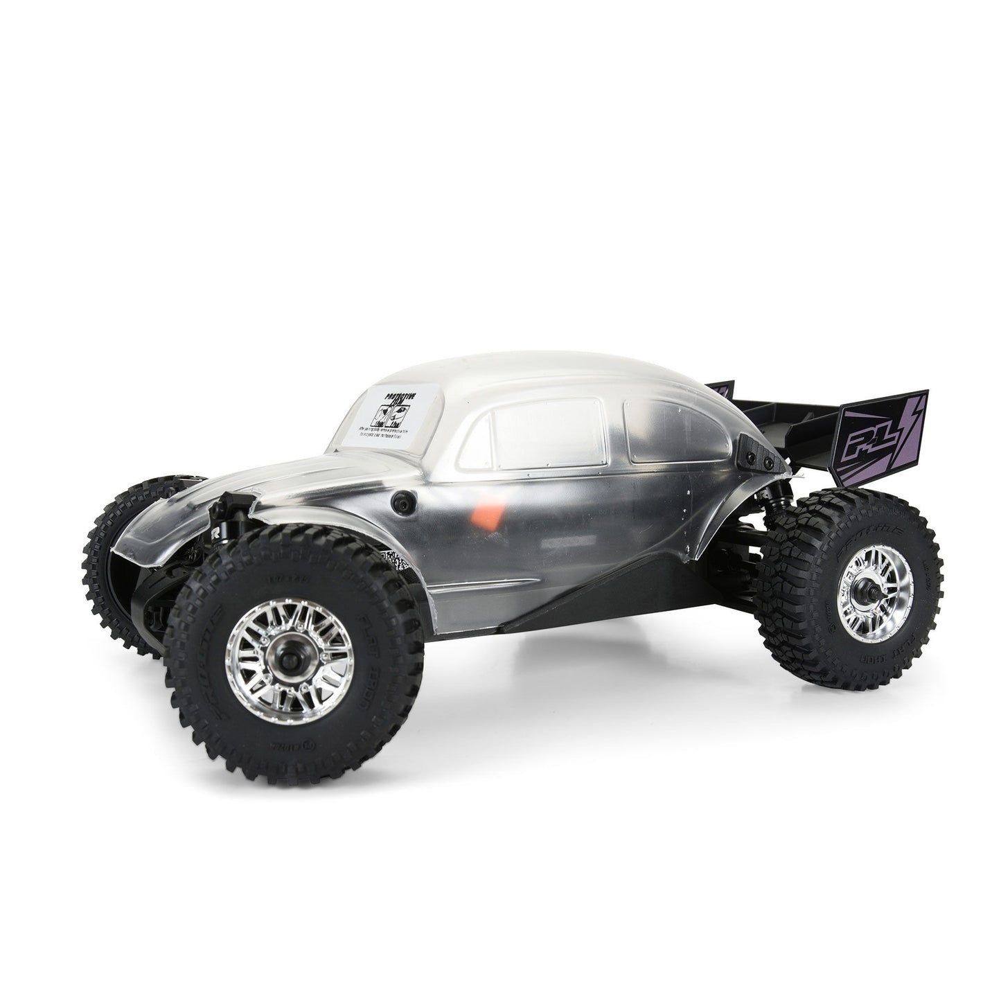 Class 1 VW Bug Clear Race Body Conv Kit for Arrma Typhon Grom