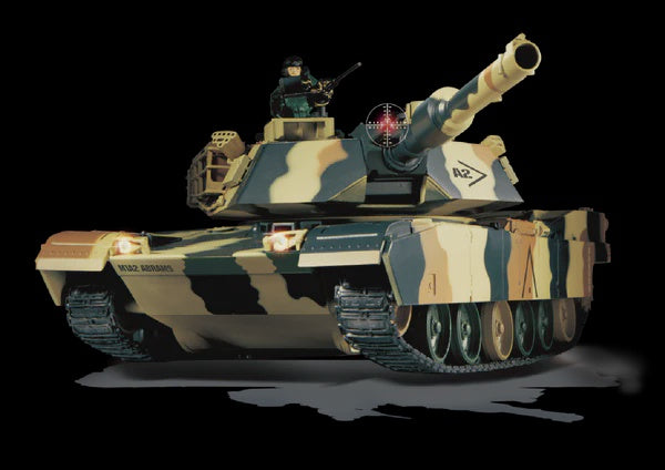 1/24 Abrams M1A2 RC Battle Tank Ready to Run with Battery and Charger (RCP3816)