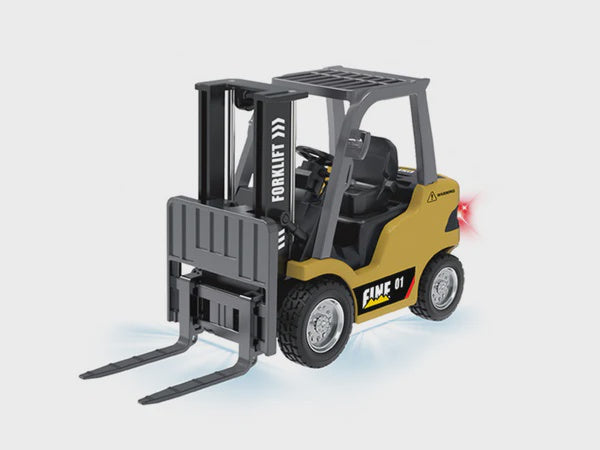 1/64 Diecast RC Forklift Ready to Run with App Control (Yellow) (RCPHG4-243Y)