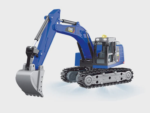 1/64 Diecast RC Excavator Ready to Run with App Control (Blue) (RCPHG4-301BL)