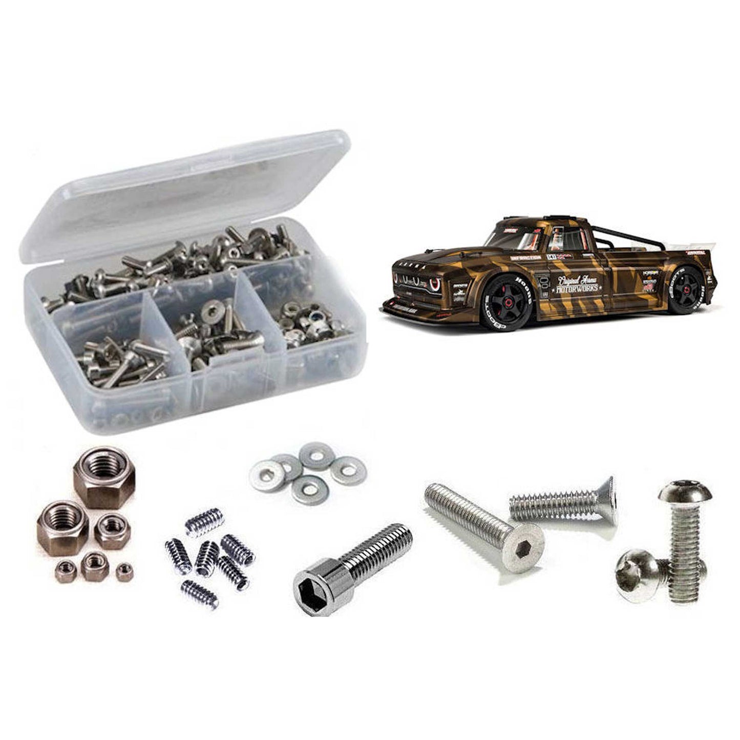Stainless Steel Screw Kit for 1/7 Arrma Infraction 6S BLX (RCZARA020)