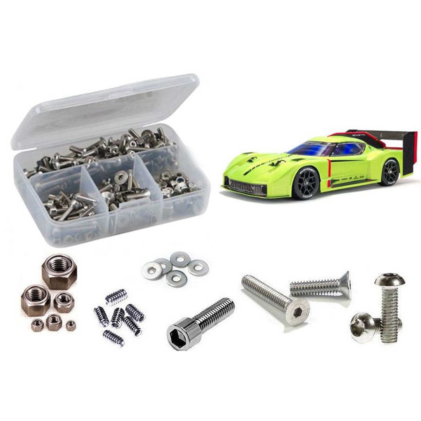 Stainless Steel Screw Kit for 1/8 Arrma Vendetta 3S BLX (RCZARA043)