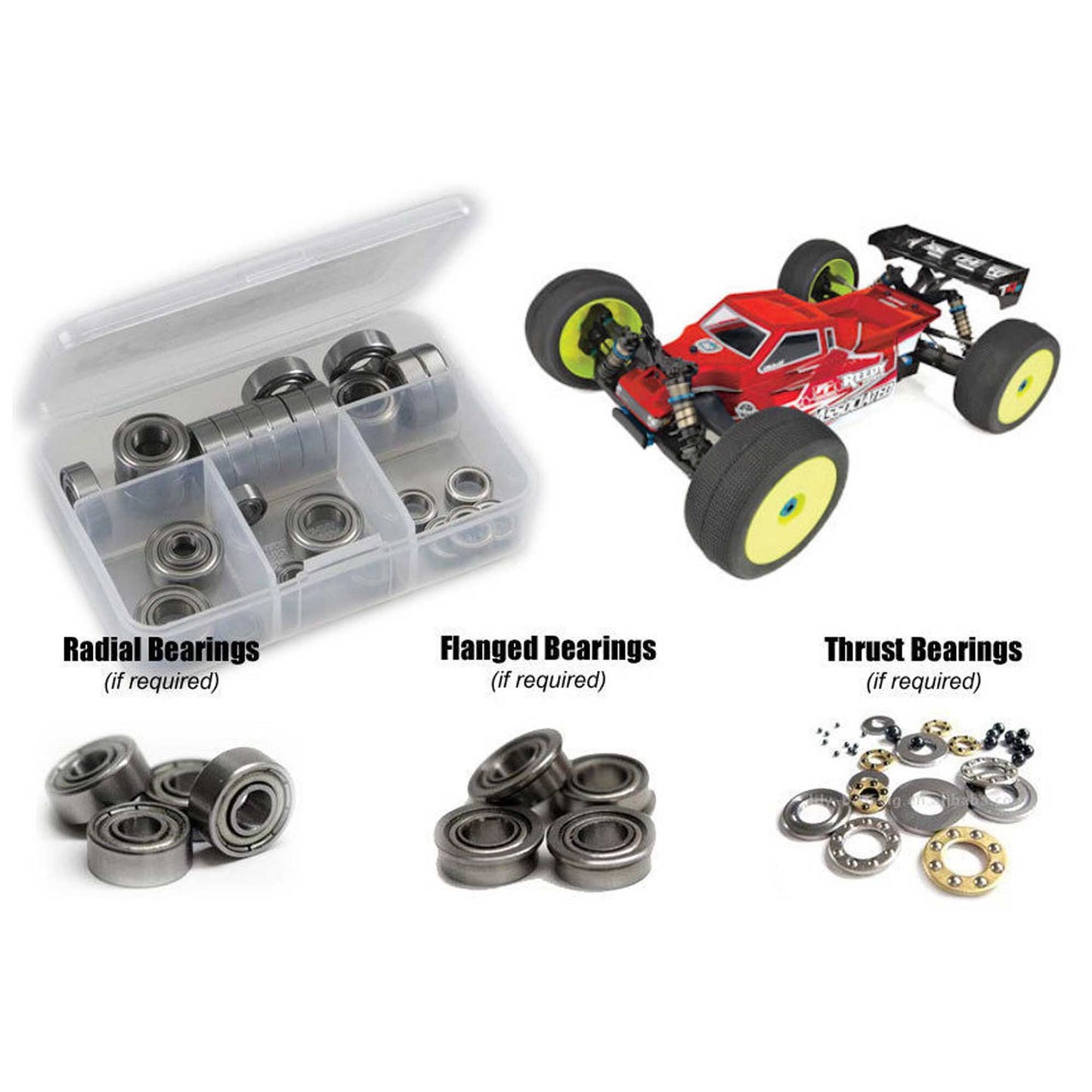 Associated RC8T4e 1/8th Metal Shielded Bearing Kit (RCZASC141B)