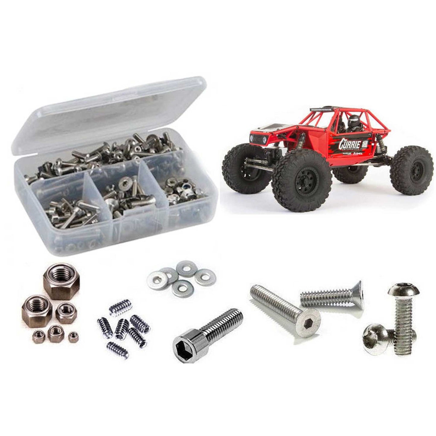 Stainless Steel Screw Kit for 1/10 Axial Capra 4WS Unlimited (RCZAXI036)