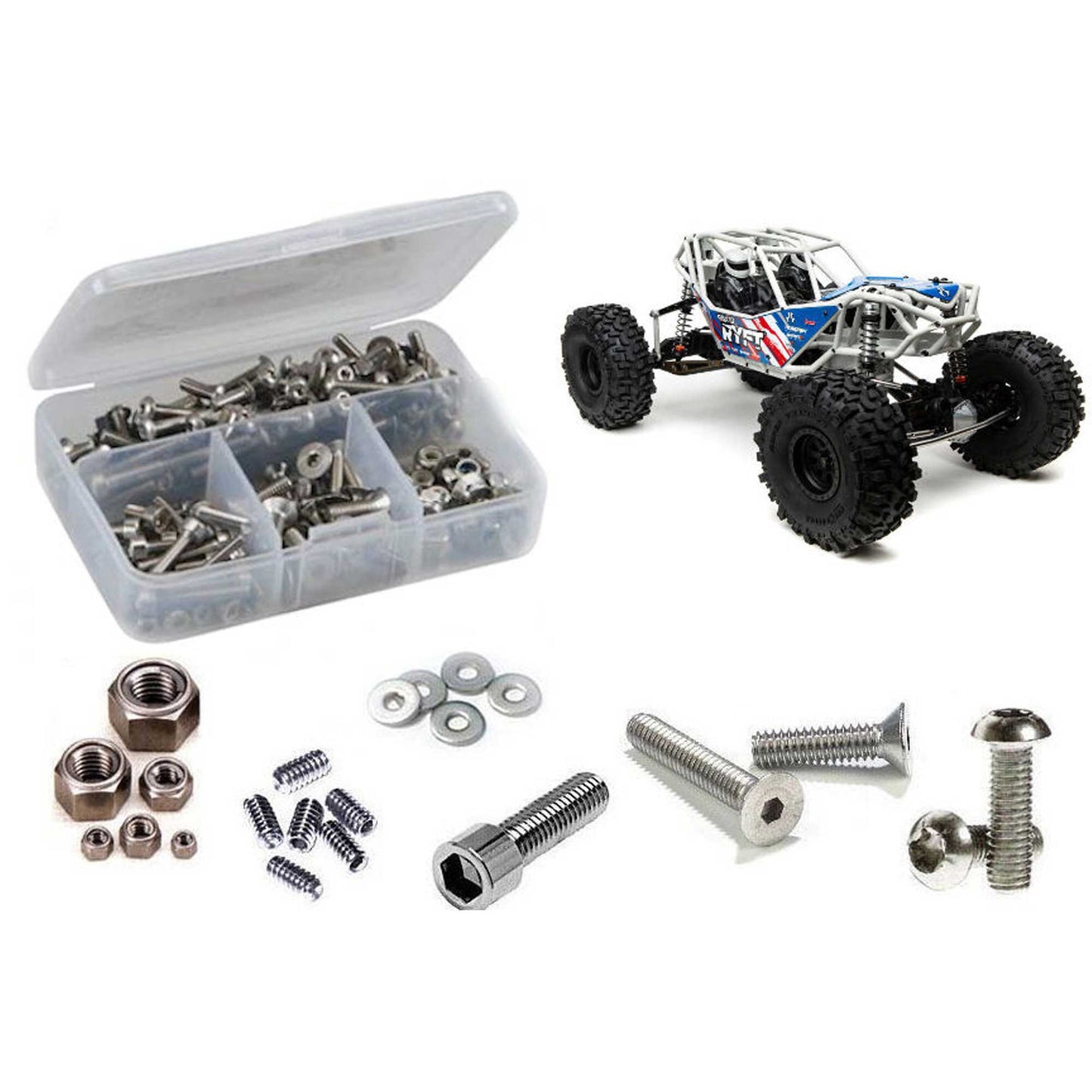 Stainless Steel Screw Kit for 1/10 Axial RBX10 Ryft (RCZAXI040)