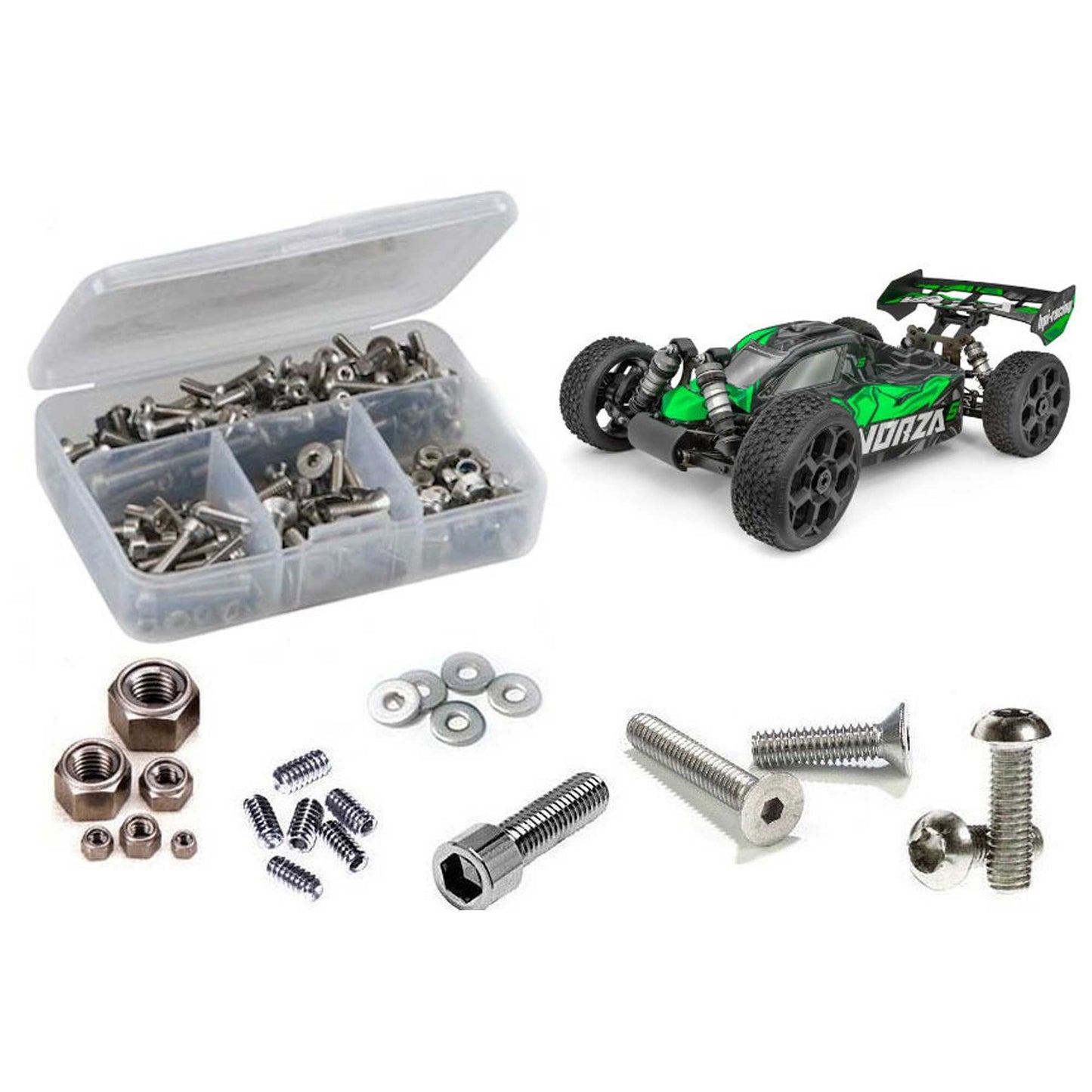 Stainless Steel Screw Kit for 1/8 HPI Vorza S Flux (RCZHPI103)