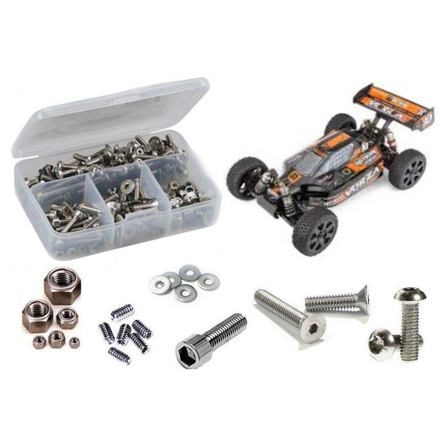 Stainless Steel Screw Kit for 1/8 HPI Vorza Flux (RCZHPI104)