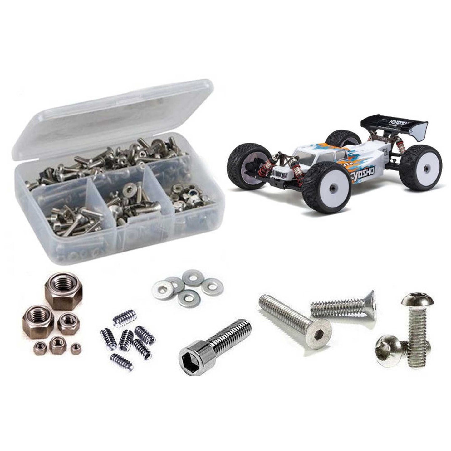 Stainless Steel Screw Kit for 1/8 Kyosho MP10Te Truggy (RCZKYO213)