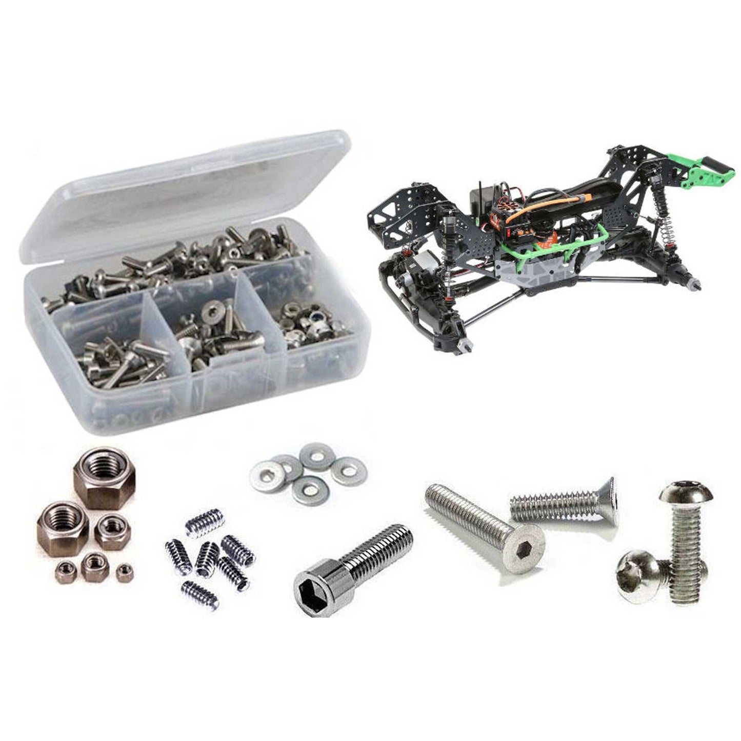 Stainless Steel Screw Kit for 1/8 Losi LMT (RCZLOS124)