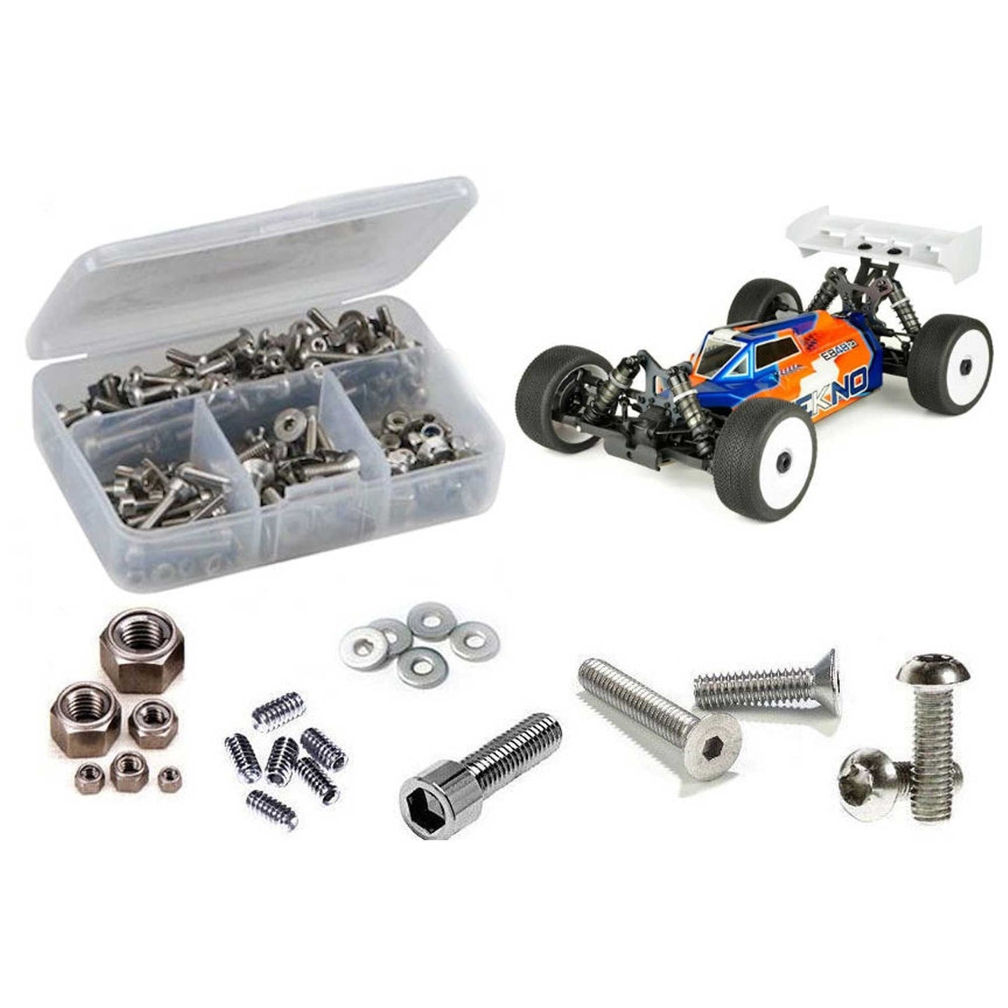 Stainless Steel Screw Kit for 1/8 Tekno EB48 2.1 (RCZTEK024)