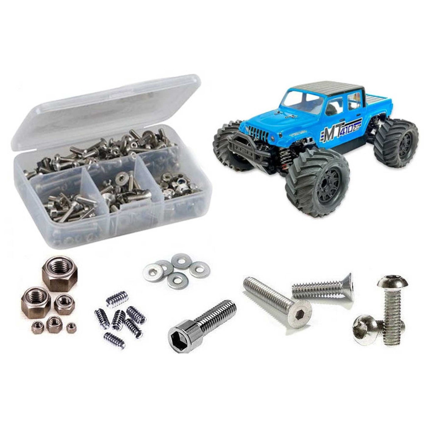 Stainless Steel Screw Kit for 1/10 Tekno RC MT410 2.0 (RCZTEK027)