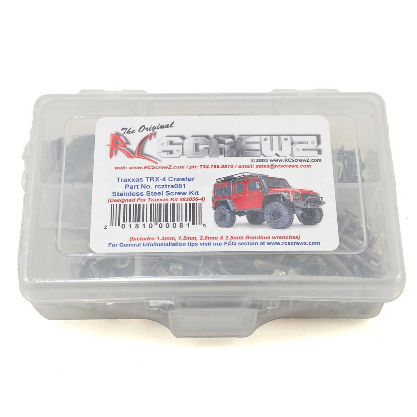 Stainless Steel Screw Set for Traxxas TRX-4 Crawler (RCZTRA081)