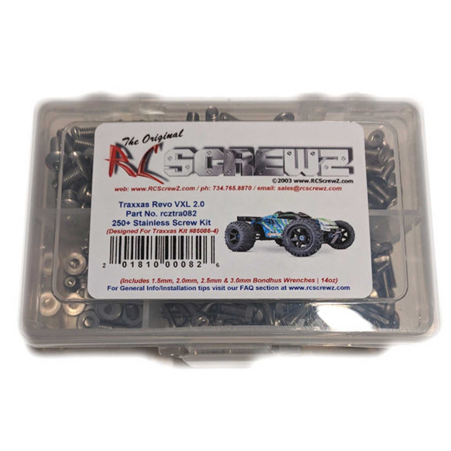 Stainless Steel Screw Set for Traxxas E-Revo 2.0 VXL (RCZTRA082)