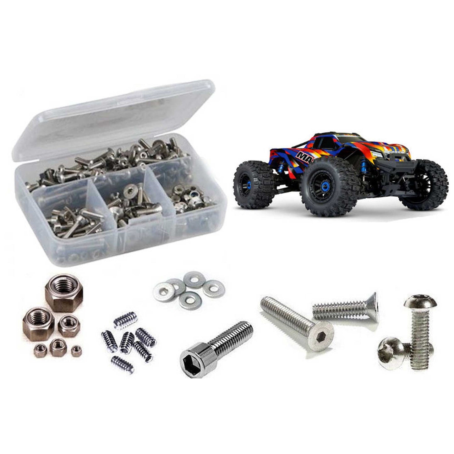 Stainless Steel Screw Kit for 1/10 Traxxas Wide Maxx (RCZTRA102)