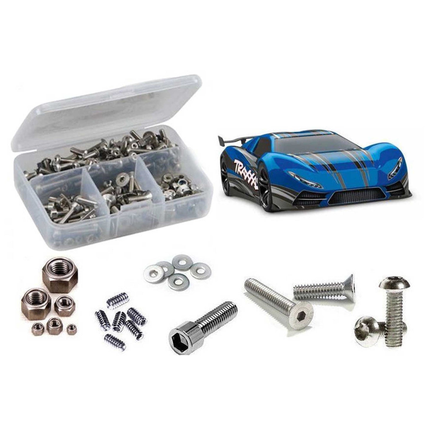 Stainless Steel Screw Kit for 1/7 Traxxas XO-1 Supercar (RCZTRA104)