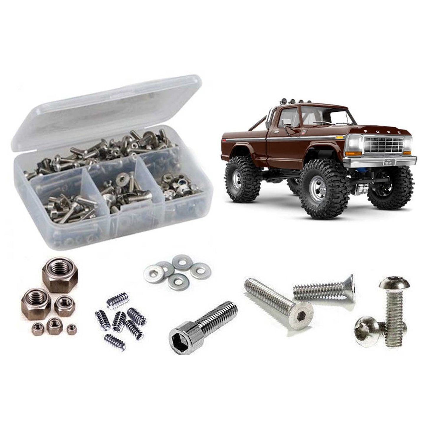 Stainless Steel Screw Kit for 1/18 Traxxas TX4m F150 Ranger XLT (RCZTRA127)