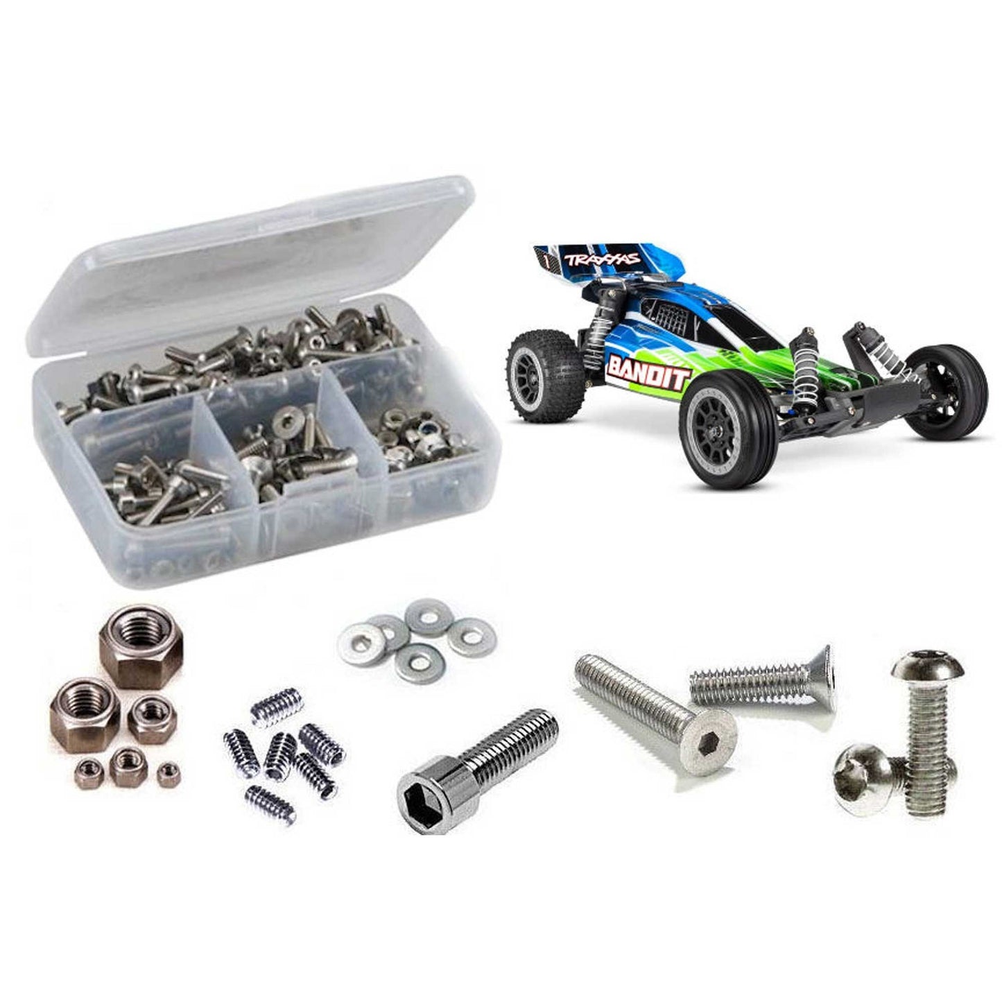 Stainless Steel Screw Kit for 1/10 Traxxas Bandit XL (RCZTRA128)