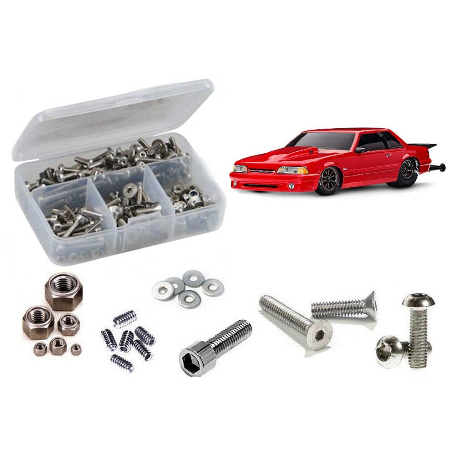 Stainless Steel Screw Kit for 1/10 Traxxas Drag Slash (RCZTRA136)