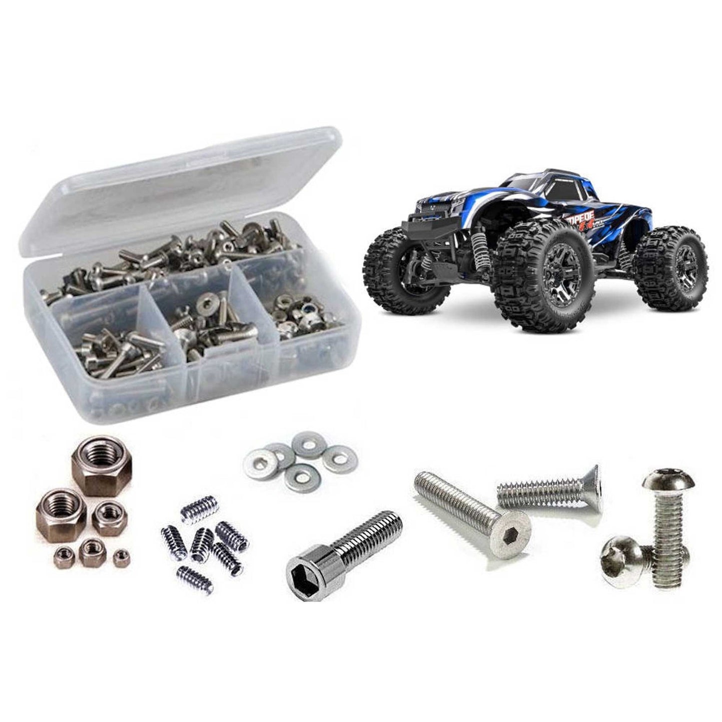 Stainless Steel Screw Kit for 1/10 Traxxas Stampede 4x4 VXL (RCZTRA137)