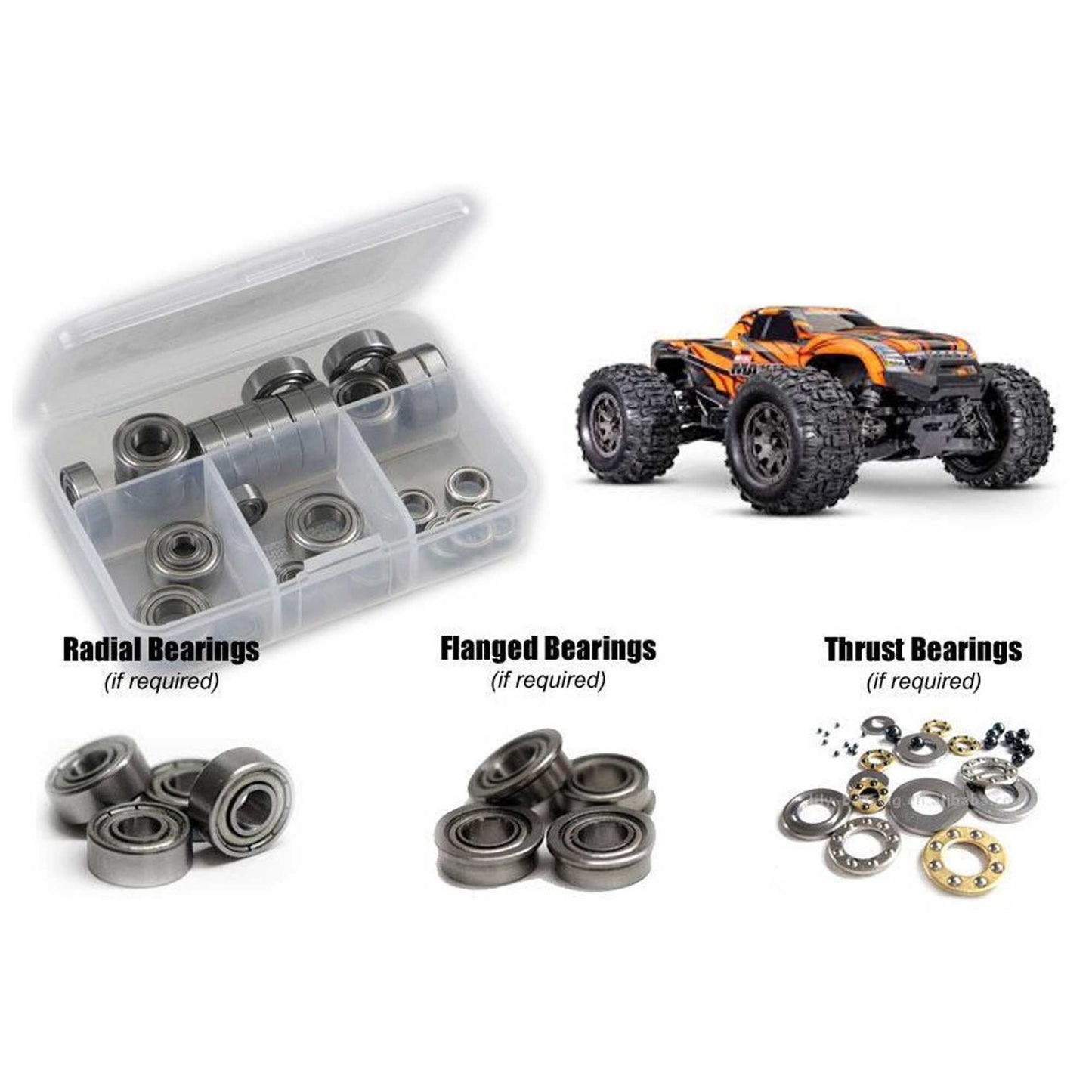 Traxxas Mini Maxx 2s Metal Shielded Bearing Kit (RCZTRA138B)
