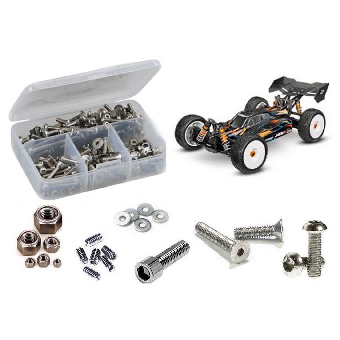 Traxxas Jato 4x4 VXL 1/10th Stainless Steel Screw Kit (RCZTRA139)