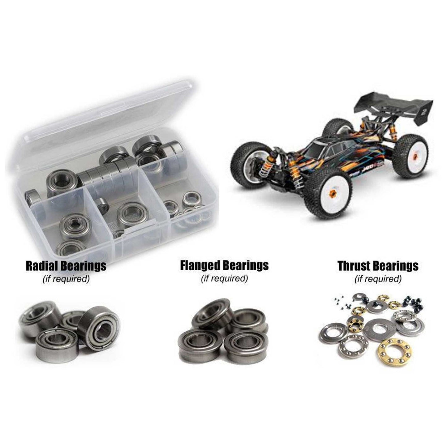 Traxxas Jato 4x4 VXL 1/10 Metal Shielded Bearing Kit (RCZTRA139B)