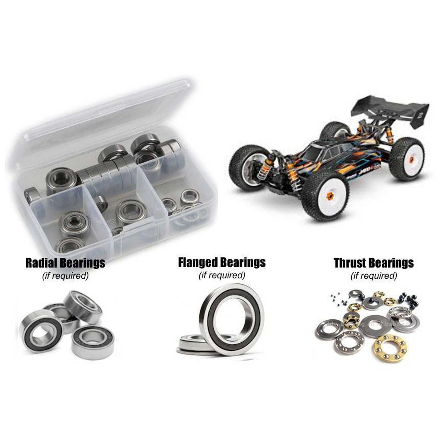 Traxxas Jato 4x4 VXL Rubber Shielded Bearing Kit (RCZTRA139R)