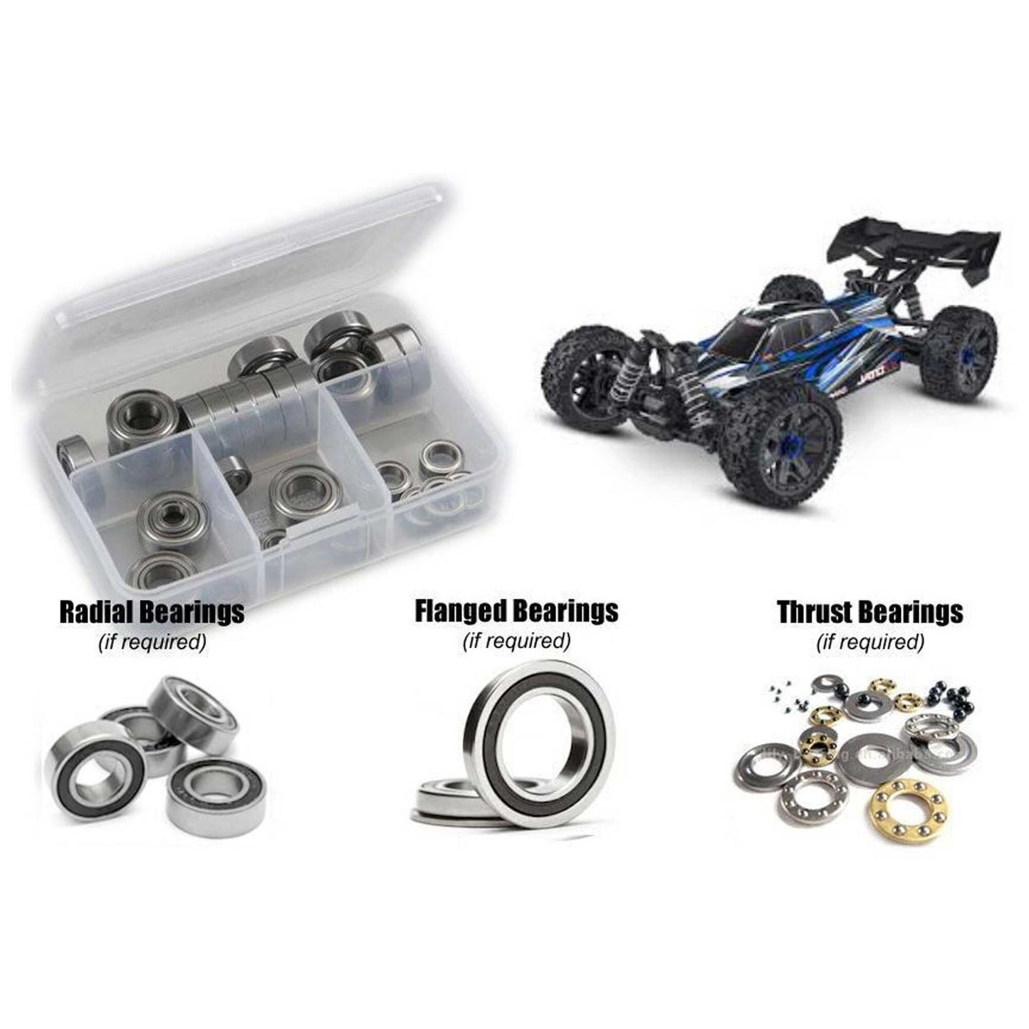 Traxxas Jato 4x4 BL-2s Rubber Shielded Bearing Kit (RCZTRA140R)