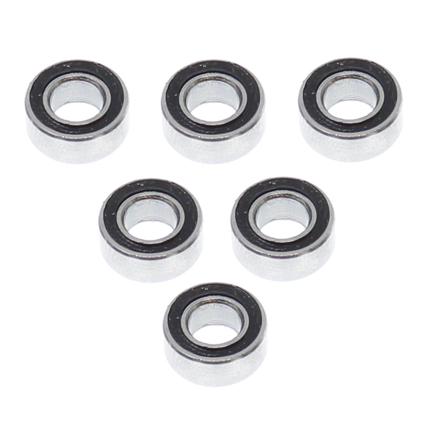 5x10x4mm Rubber Sealed Ball Bearings Set of Six (RER11373)