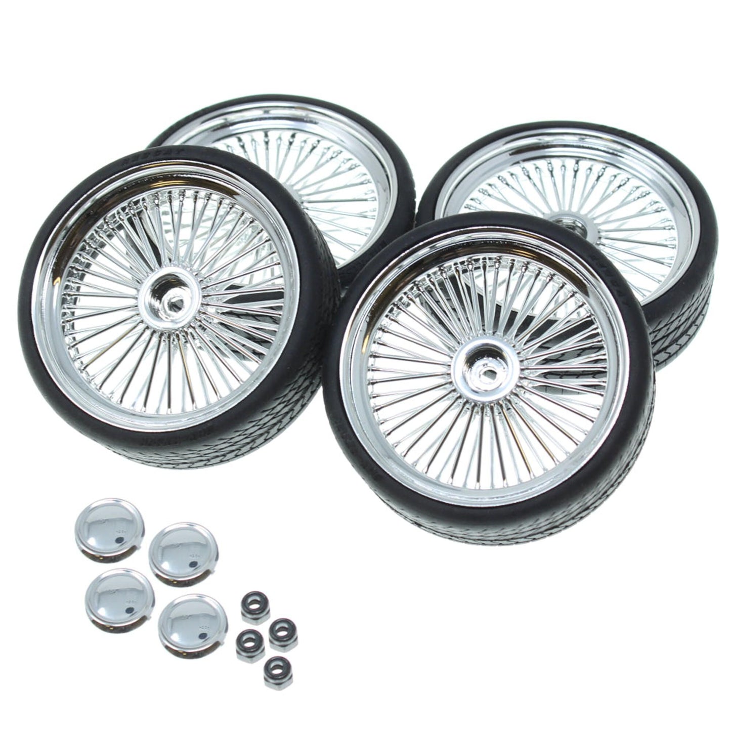 Chrome 26in Wire Wheel & Tire Set (RER19792)
