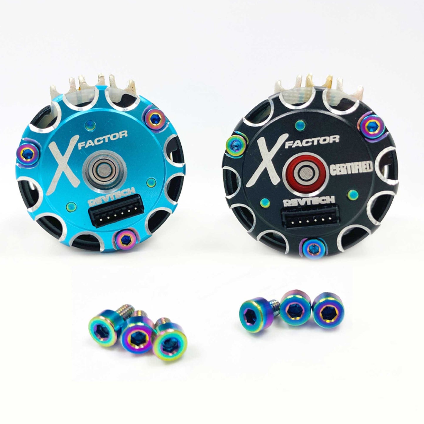 X-Factor Titanium Screw Set for Spec Motors (6) (REV1133)