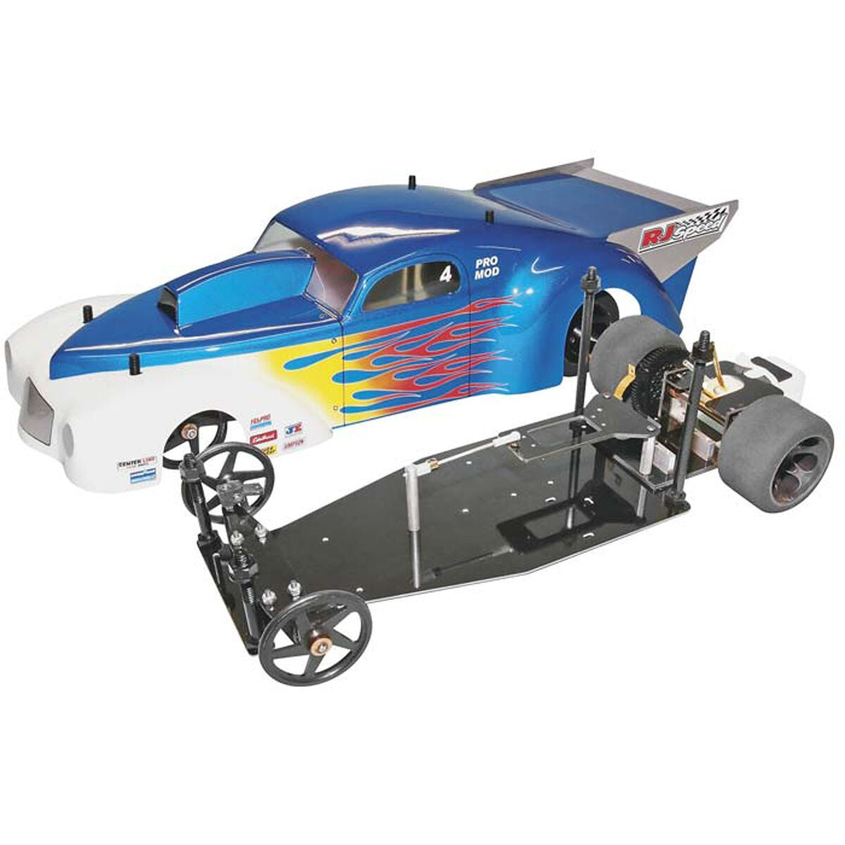 1/10 Nitro Powered Pro Mod 2WD Dragster Kit (RJS2104)