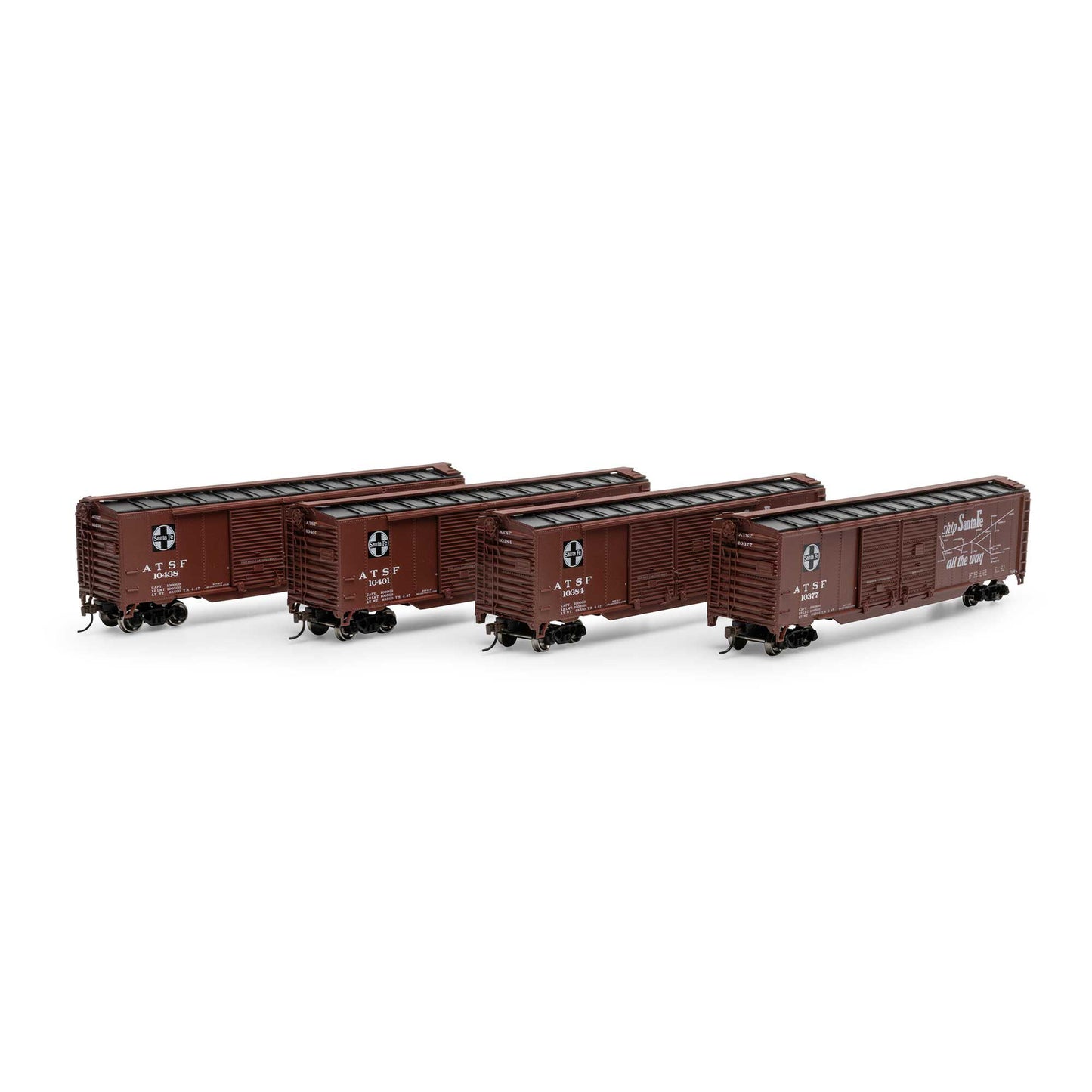 HO PS-1 Double Sliding Door Box Car Santa Fe Super Chief (RND-1021)