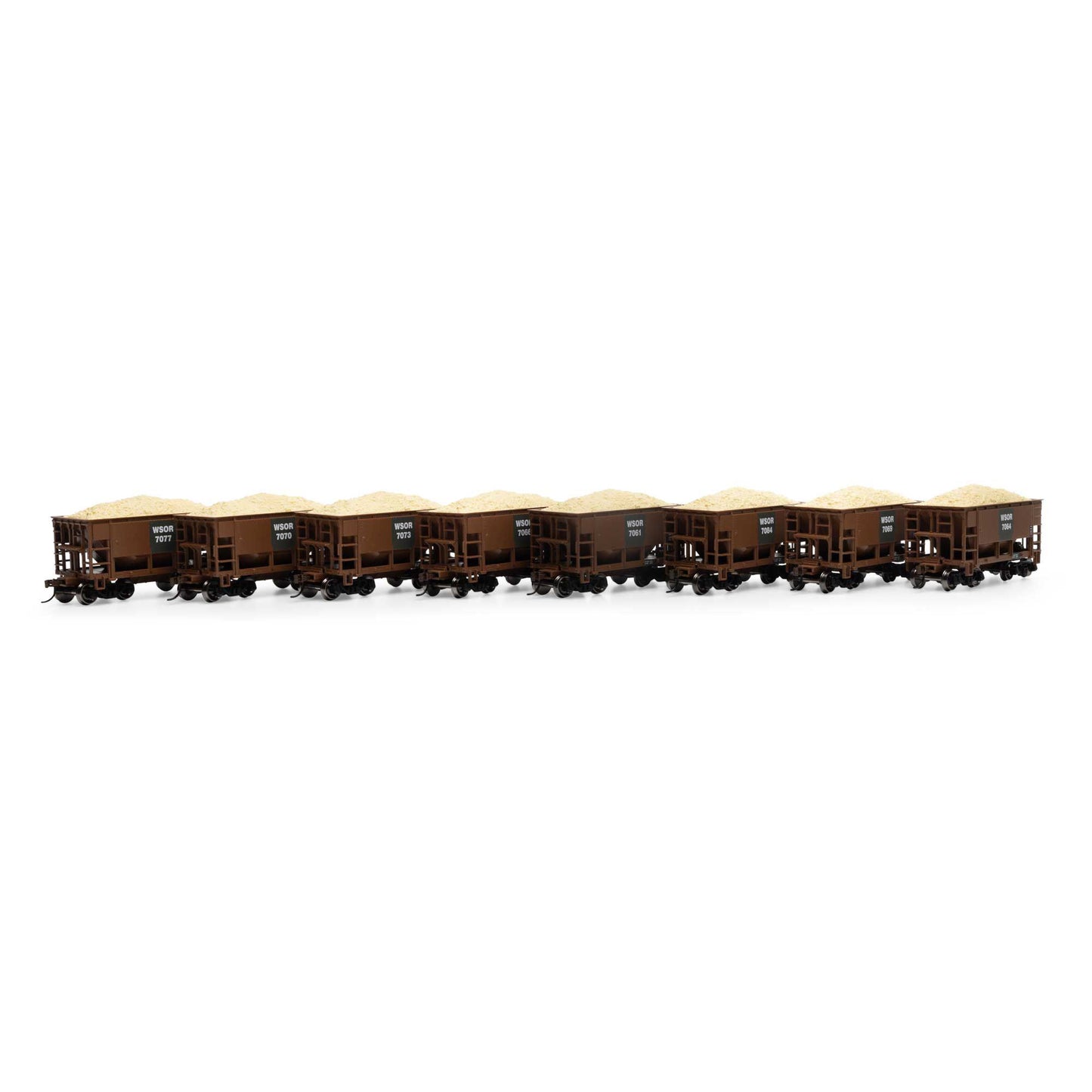 HO 24' Ore Car with Load - WSOR #7061 / 7064 / 7066 / 7069 / 7070 / 7073 / 7077 / 7084 (RND-1168)