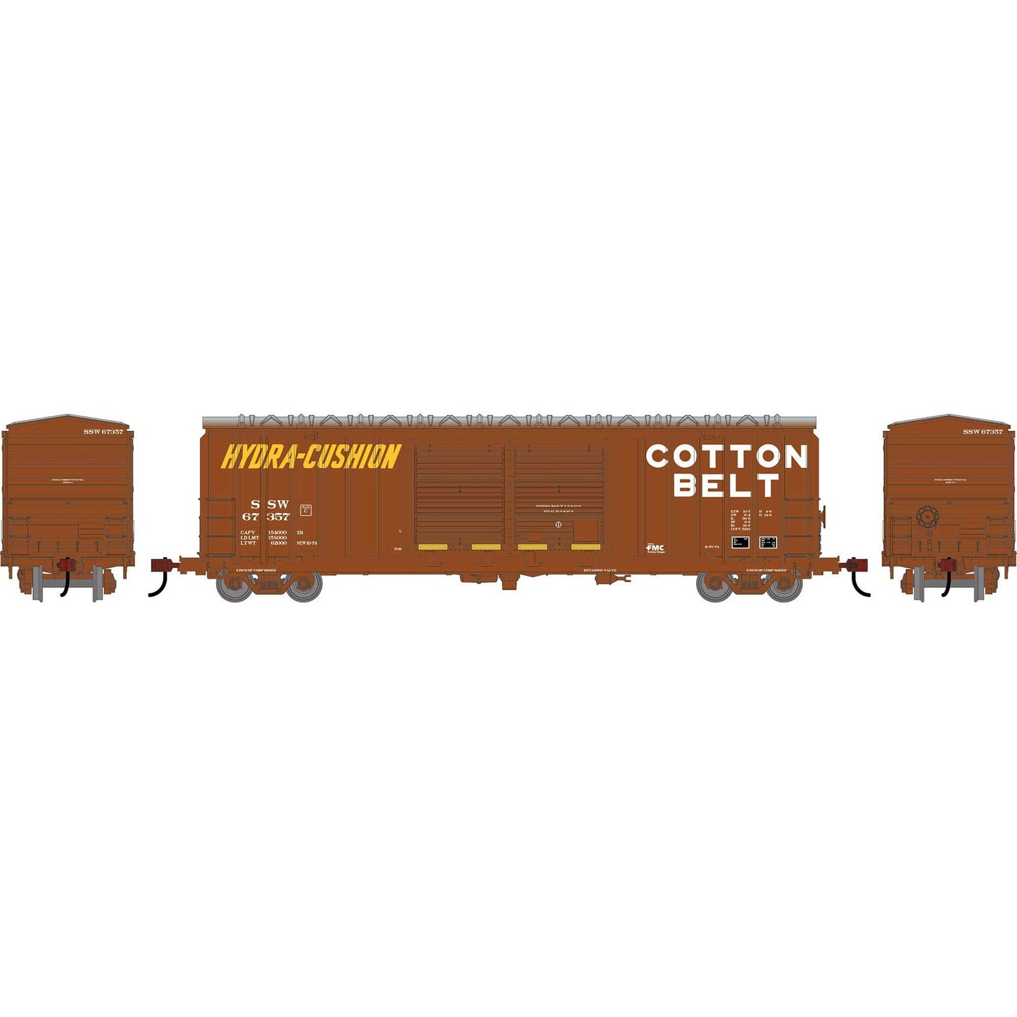 HO 50' FMC 5283 Double Door Box Car SSW #67357 (RND-1356)