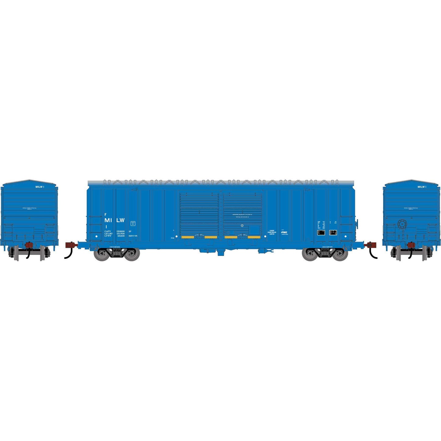 HO 50' FMC 5283 Double Door Box Car MILW #156038 (RND-1360)